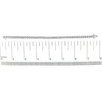 .925 Sterling Silver 3.0 Cttw Diamond Illusion-Set Miracle Plate Tennis Bracelet (I-J Color, I3 Clarity) - 7