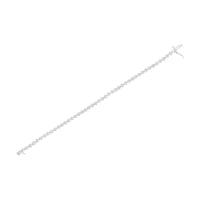 .925 Sterling Silver 1/2 Cttw Miracle-set Round-Cut Diamond Bezel Link Bracelet (I-J Color, I3 Clarity) - 7.25