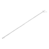 .925 Sterling Silver 1/2 cttw Miracle-Set Diamond Bezel Look Tennis Bracelet (I-J, I3) - 7.25