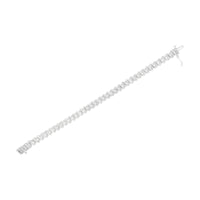 .925 Sterling Silver 1 cttw Double Row Miracle-Set Diamond Tennis Bracelet (I-J Clarity, I3 Color) - Size 7.25