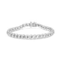 .925 Sterling Silver 1/4 Cttw Diamond 