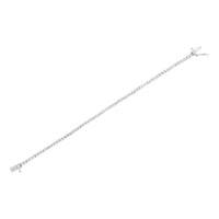 .925 Sterling Silver 1.0 cttw Miracle Set Round-Cut Diamond Tennis Bracelet (I-J Color, I3 Clarity) - 7.25