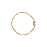 14K Yellow Gold Plated .925 Sterling Silver 5.00 cttw 4-Prong Set Brilliant Round-Cut Diamond Classic Tennis Bracelet (J-K Color, I2-I3 Clarity) - Size 7.25