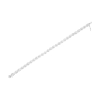 .925 Sterling Silver Round-Cut Diamond Accent Floral Cluster and 