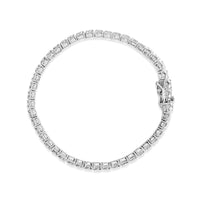 .925 Sterling Silver 2.0 Cttw Diamond Classic Link Tennis Bracelet (I-J Color, I2-I3 Clarity) - 7-1/4