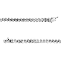 .925 Sterling Silver 1/2 Cttw Round-Cut Diamond Miracle Set 