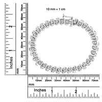 .925 Sterling Silver 1/2 Cttw Round-Cut Diamond Miracle Set 