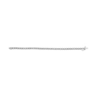 10K White Gold 3.00 Cttw Miracle Set Diamond Bezel Link Style Tennis Bracelet (H-I Color, I2-I3 Clarity) - 7.5