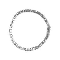 .925 Sterling Silver 1/10 Cttw Miracle Set Diamond Double Box Link Tennis Bracelet (I-J Color, I2-I3 Clarity) - Size 7.25