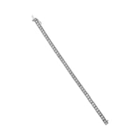 .925 Sterling Silver 1/10 Cttw Miracle Set Diamond Double Box Link Tennis Bracelet (I-J Color, I2-I3 Clarity) - Size 7.25