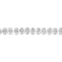 .925 Sterling Silver 1/10 Cttw Round Miracle-Set Diamond 