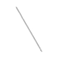 .925 Sterling Silver 1/4 Cttw Miracle-Set Diamond Starburst Round Link Tennis Bracelet (I-J Color, I2-I3 Clarity) - Size 7.25