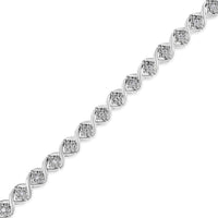.925 Sterling Silver 1/4 Cttw Round-Cut Diamond 