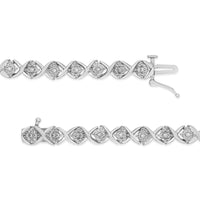 .925 Sterling Silver 1/4 Cttw Round-Cut Diamond 