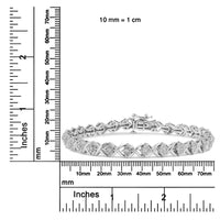 .925 Sterling Silver 1/4 Cttw Round-Cut Diamond 