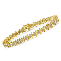 14K Yellow Gold-Plated .925 Sterling Silver 6.0 cttw Classic Round-Cut Diamond 
