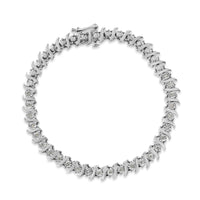 .925 Sterling Silver 1/4 Cttw Diamond Miracle-Set 