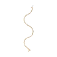14K Yellow Gold 3.00 Cttw 4 Prong Set Round Brilliant Cut Diamond Tennis 7.25