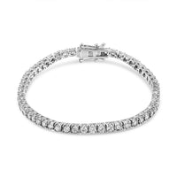 14K White Gold 3.0 Cttw Miracle Set Round-Cut Lab Grown Diamond Illusion 7