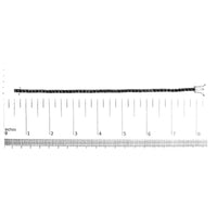 .925 Sterling Silver 4-Prong Set Treated Black Round-Cut Diamond Classic Tennis Bracelet (Black Color, I2-I3 Clarity) - 7.25