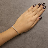 10K Yellow Gold 4.0 Cttw Natural Diamond Tennis Bracelet (K-L Color, I2-I3 Clarity)  - 7.25 
