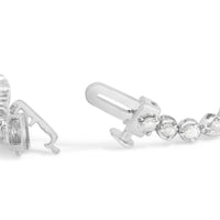 .925 Sterling Silver 2.0 Cttw Diamond 3 Prong Set Tennis Bracelet