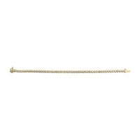 10K Yellow Gold 4.0 Cttw 3-Prong Set Diamond Link Tennis Bracelet  (J-K Color, I1-I2 Clarity) - 7.25