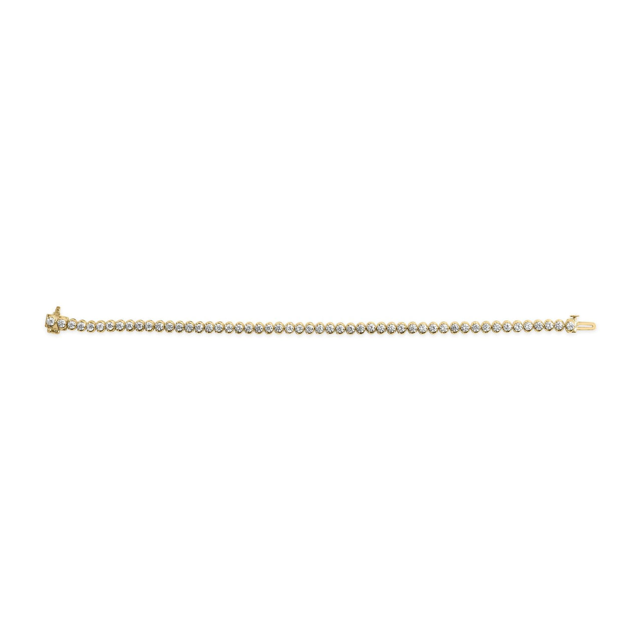 10K Yellow Gold 4.0 Cttw Lab Grown Diamond Tennis Bracelet