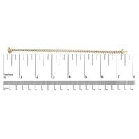 10K Yellow Gold 4.0 Cttw 3-Prong Set Diamond Link Tennis Bracelet  (J-K Color, I1-I2 Clarity) - 7.25