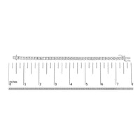 14K White Gold 4-Prong Set Lab Grown Round Diamond Classic Tennis Bracelet (F-G Color, VS1-VS2 Clarity) - 7.25