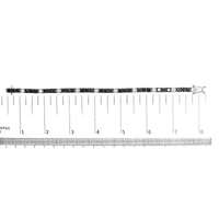 .925 Sterling Silver Black and White Diamond Tennis Bracelet (I-J Color, I2-I3 Clarity) - 7.25