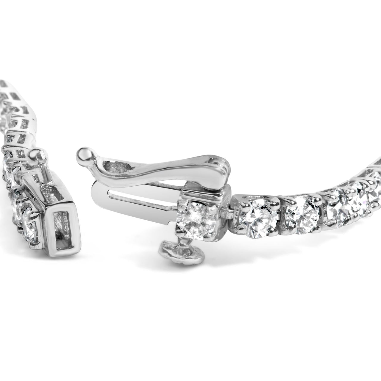14K Gold 5.0 Cttw Lab Grown Diamond Tennis Bracelet (F-G Color, VS1-VS2 Clarity) - 7.25" Inches