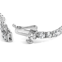 .925 Sterling Silver 2.0 Cttw Round Lab-Grown Diamond Tennis Bracelet (F-G Color, VS2-VS1 Clarity) - 7