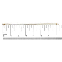 14K Gold 5.0 Cttw Lab Grown Diamond Tennis Bracelet (F-G Color, VS1-VS2 Clarity) - 7.25