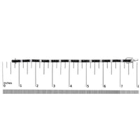 .925 Sterling Silver 10.00 Cttw White and Black Round Diamond Classic 4 Prong Tennis Bracelet (Black/I-J Color, I2-I3 Clarity) - 7.25