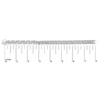 .925 Sterling Silver 1/2 Cttw Diamond Cuban Curb Chain Bracelet (I-J Color, I3 Clarity)-  8.5