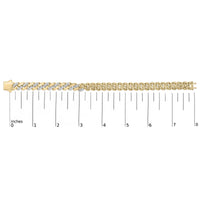 .925 Sterling Silver 1/2 Cttw Diamond Cuban Curb Chain Bracelet (I-J Color, I3 Clarity)-  8.5