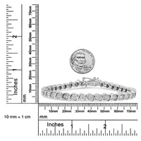 14K White Gold 1.00 Cttw Lab Grown Diamond Round Miracle Plate and 