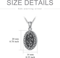 925 Sterling Silver Photo Locket Necklace