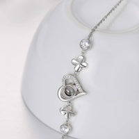 925 Sterling Silver Personalized Photo Locket Charm Bracelet