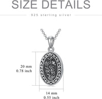 925 Sterling Silver Photo Locket Necklace
