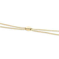 .925 Sterling Silver Diamond Accent Alternating Marquise Shape and Heart Links Bolo Bracelet (I-J Color, I3 Clarity) - Adjustable 6