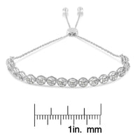 Sterling Silver Diamond Bolo Bracelet (0.25 cttw, I-J Color, I3 Clarity)