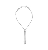 .925 Sterling Silver 1/2 Cttw Diamond Paperclip Link Adjustable Bolo Bracelet (G-H Color, SI1-SI2 Clarity)