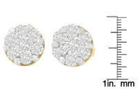 14K Yellow Gold 1 cttw Diamond Stud Earrings (H-I, SI2-I1)
