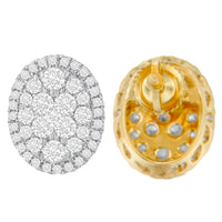 14K Yellow Gold 1 3/4 cttw Round Cut Diamond Earrings (H-I, I1-I2)