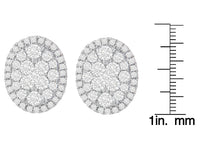 14K Yellow Gold 1 3/4 cttw Round Cut Diamond Earrings (H-I, I1-I2)