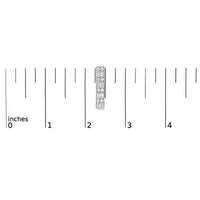14K White Gold 1 1/3 cttw Round And Baguette Cut Diamond Earrings (H-I, SI2-I1)