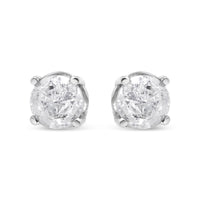 .925 Sterling Silver 4-Prong Round-cut 