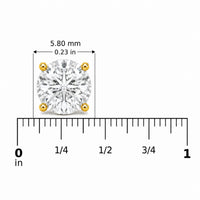 14K Gold Round Lab Grown Diamond Solitaire Stud Earrings with Screw Backs